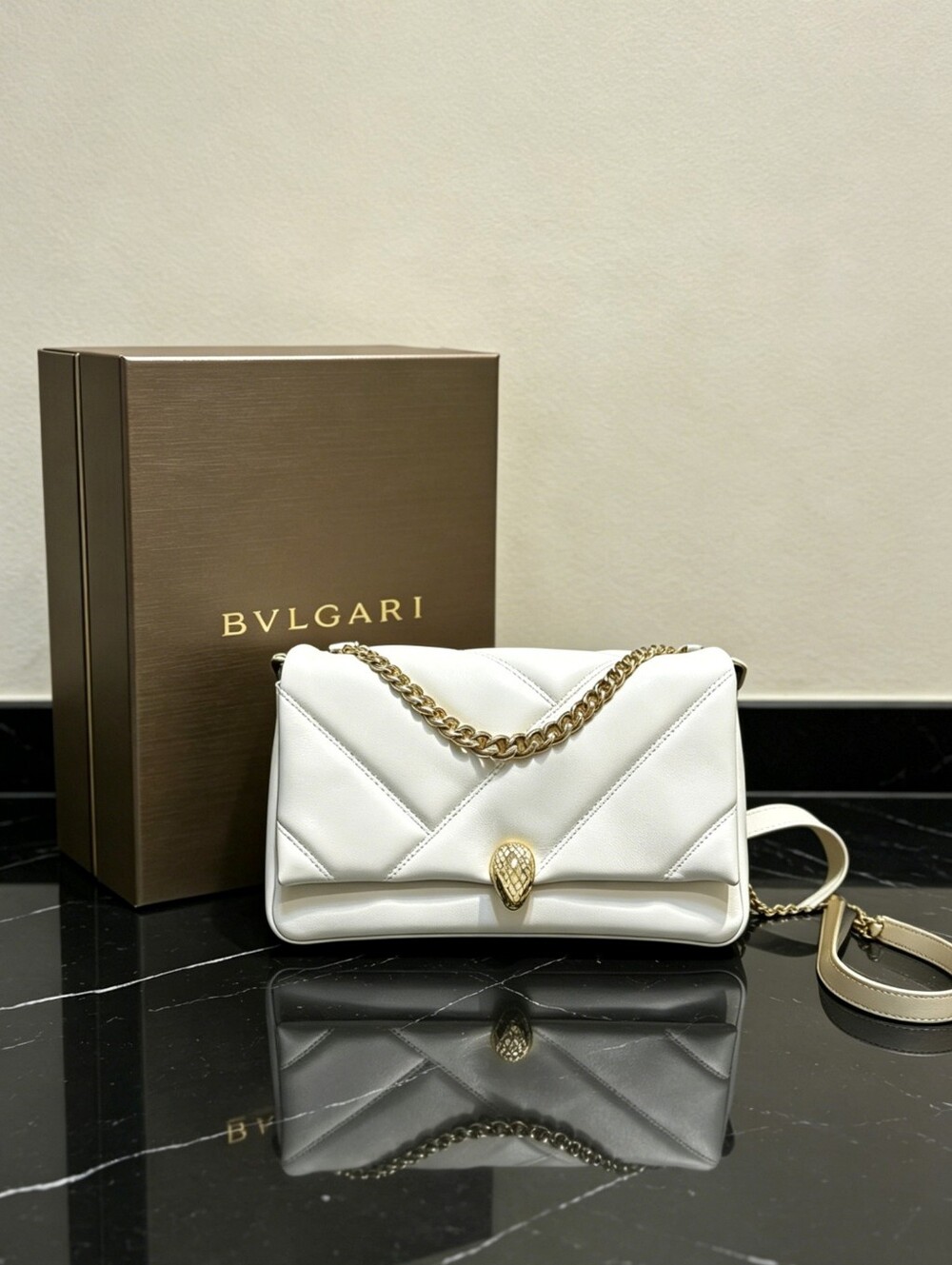 BVLGARI Serpenti Forever Maxi Chain Shoulder Bag